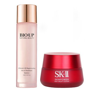 SK-II SK II Skinpower Airy Milky Lotion (Box DamAed) X Natural Beauty BIO UP Ultimate Lift Regrating Micro Treatment Essence 2pcs  yyVCOʔ́z