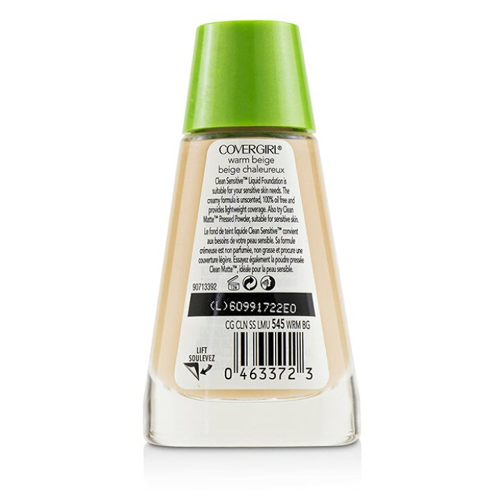 楽天市場】カバーガール クリーン センシティブ リキッド ファンデーション - No. 545 Warm Beige 30ml Covergirl Clean Sensitive Liquid Foundation - No. 545 Warm Beige 30ml 送料無料 【楽天海外通販】 : coscora 楽天市場】カバーガール クリーン センシティブ リキッド ファンデーション - No. 545 Warm Beige 30ml Covergirl Clean Sensitive Liquid Foundation - No. 545 Warm Beige 30ml 送料無料 【楽天海外通販】 : coscora