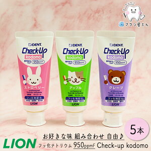 y50%OFFzRɂDȖIׂ LION DENT. Check up Kodomo 60g 5{ |  `FbNAbv Rh q O[v Abv Xgx[ tbf (950ppmF) ܂Ƃߔ Ȑꔄi