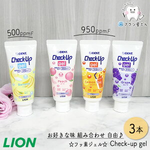 RɂDȖIׂ LION DENT. Check up gel 60g 3{ |  `FbNAbv WF s[` eB[ O[v (950mmpF) oii (500ppmF) q tbf ܂Ƃߔ Ȑꔄi