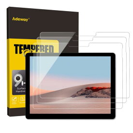 【3枚入り】Adeway Surface Go 4/3/2/1 ガラス保護フィルム 10.5inch U型【9H硬度 高透過 指紋防止 気泡防止 高感度タッチ 2.5D加工 貼り付け簡単】
