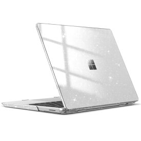 Fintie for Microsoft Surface Laptop Go 3 (2023)/Surface Laptop Go 2 (2022)/Surface Laptop Go (2020) ケース 保護ケース 12.4インチ PC 薄型 軽量 耐衝撃性 傷防止 排熱口設計 透明 おしゃれ (モデル番号2013 1943) (キラキ