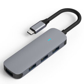 MMOBIEL USB -Cから4X USB -Aアダプターポートハブ-4 -in -1 USBハブスプリッター-USBハブ3.0-5Gbps -USBスプリッターMacBook、iPad Air/Pro、Dell、Samsung -USB Data Hub -USB Divider-アルミニウム