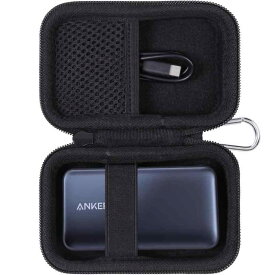 【ケースのみ】アンカー Anker Power Bank (10000mAh, 30W)， Anker Power Bank (30W, Fusion, Built-In USB-C ケーブル) ，Anker Nano Power Bank (30W, Built-In USB-C Cable) Anker 533に対応，ブラック-