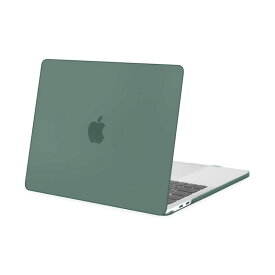 MOSISO 対応機種 MacBook Pro 13 インチ Touch Bar付き/無し M2 A2338 M1 A2289 A2251 A2159 A1989 A1706 A1708 専用 （2024-2016) プラスチック ハードケース 薄型 耐衝撃 保護 シェルカバー(エメラルド グリーン)