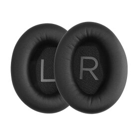 2x ヘッドホンカバー Bose QuietComfort 45 / QC45 / SC対応 交換用イヤーパッド - クッション PUレザー 黒色