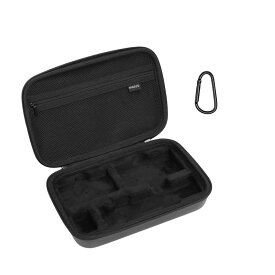 MOSISO カメラケース硬質スーツケース、対応機種 Sony ZV-1/ZV-1F/Vlogデジタルカメラ/Vloggerアクセサリーキット三脚、ハンドバンドとバックル付き 防水 防振 EVA収納バッグ(ブラック)