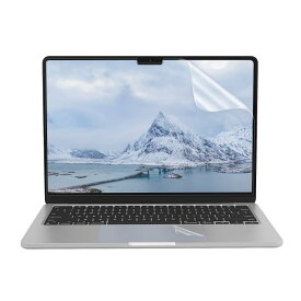 MOSISO 2枚アンチグレアスクリーンプロテクター &amp; 1枚タッチトラックパッド プロテクター 対応機種 MacBook Air 13.6 インチ 2024 2023 2022リリース M3 A3113 M2 A2681 マットアンチ 指紋防止 スクリーン