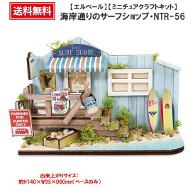 シルバニアファミリー シルバニア ドールハウス エルベール ミニチュアキット ミニチュアハウスキット　ハンドメイド クラフト 手作りキット プレゼント おうち時間ホームデコワイルドシリーズ海岸通りのサーフショップ　 NTR-56