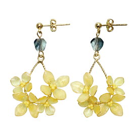 ディップアート ディップフラワー マニキュアフラワー ディップフラワー【エルベール】 【アクセサリークラフトキット】LEDディップアートレジンで作るフラワーアクセサリー菜の花のイヤーアクセサリー　RSK-345