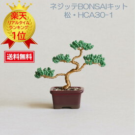 めざましテレビ めざましTV まいにちランキング ビーズ盆栽 ミユキビーズ ネジッテBONSAI 盆栽 盆栽女子 盆栽キット ビーズ MIYUKI ミユキ(Miyuki) ミニ盆栽ハンドメイドキットネジッテBONSAIキット『松・HCA30-1』
