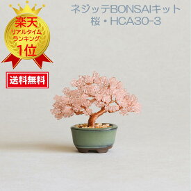 めざましテレビ めざましTV ランキング ビーズ盆栽 ミユキビーズ ネジッテBONSAI 盆栽 盆栽女子 盆栽キット ビーズ MIYUKI ミユキミユキ(Miyuki) ミニ盆栽ハンドメイドキットネジッテBONSAIキット『桜・HCA30-3』