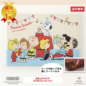 ビーズキット ダイヤモンドフィックス スヌーピー PEANUTS ダイアモンドアート ビーズ キャンバスアート 東京交易 手芸 おうち時間【ダイヤモンドフィックス】【スヌーピーとなかまたちのシリーズ】スヌーピー Happy Birthday DFB5-PN001
