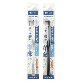 ラピス デンタルチェック 革命歯ブラシ トンガリカット ペングリップ 1本 2個セット ※お色は選べません※