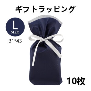 [10�Z�b�g]�M�t�g���b�s���O [�u���[L 31*43] ���b�s���O�� �s�D�z �v���[���g � wrapping �a���� �o�[�X�f�[ ��̓� �h�V�̓� �N���X�}�X ���j�� ���蕨