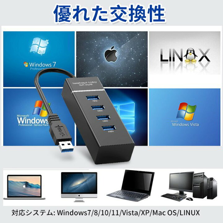 楽天市場】USBハブ Hub 4ポート 3.0 対応 ケーブル 5Gbps コード 30センチ 高速 高速ハブ 高速転送 Windows Mac OS Linux 対応 拡張 軽量 ブラック ホワイト : グローバル一号店 楽天市場】USBハブ Hub 4ポート 3.0 対応 ケーブル 5Gbps コード 30センチ 高速 高速ハブ 高速転送 Windows Mac OS Linux 対応 拡張 軽量 ブラック ホワイト : グローバル一号店