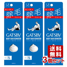 ギャツビー(GATSBY) 除毛フォーム 80g×3個 マンダム(mandom)【送料無料(北海道除く)】