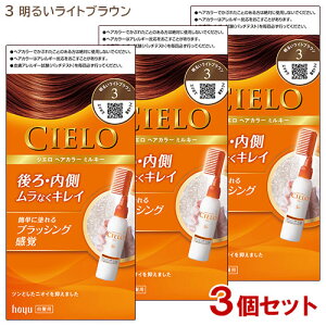�y3�Z�b�g�z �V�G��(CIELO) �w�A�J���[ EX �~���L�[ 3 ���邢���C�g�u���E�� �����p �z�[���[(hoyu) �y������(�k�C������)�z ��������