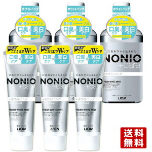 mjI(NONIO) vXzCgjOf^X 600ml×3 + n~KL 130g×3 CI LIONy(kC)z