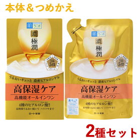 本体＆つめかえ セット 極潤パーフェクトゲル オールインワンゲル 100g&80g 肌ラボ ハダラボ HADALABO ロート製薬(ROHTO)【送料込】