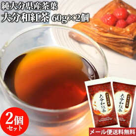 大分県中津市耶馬渓産 大分和紅茶 60g×2個セット 深い味わいとコク 国産茶葉 リーフティー お茶の坂本園【メール便送料無料】