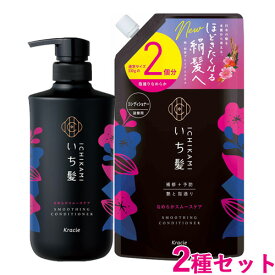 いち髪(Ichikami) なめらかスムースケア コンディショナー ポンプ＆つめかえ用(2回分) 480g&660ml クラシエ(Kracie)【送料込】