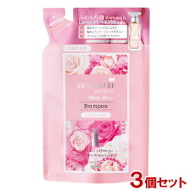 サムライウーマン(samourai woman) ホワイトローズ シャンプー スムースモイスト 詰替用 350ml×3個セット SPRジャパン 送料込