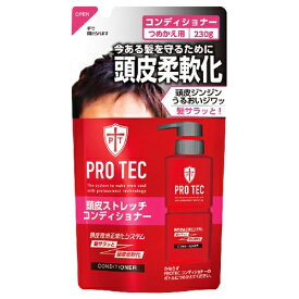 プロテク(PRO TEC) 頭皮ストレッチ コンディショナー 詰替用 230g 頭皮ケア・ニオイ対策 ライオン(LION)