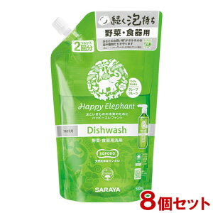 nbs[Gt@g ؁EHp O[vt[c l֗p 500ml×8Zbg Happy Elephant T(SARAYA)y(kC)z