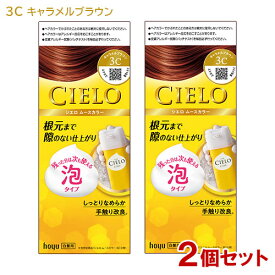 【2個セット】 シエロ(CIELO) ムースカラー 3C キャラメルブラウン 白髪用 ホーユー(hoyu) 【送料込】 白髪染め