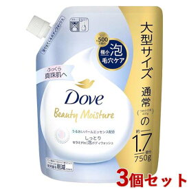 ダヴ(Dove) ビューティーモイスチャー 泡ボディウォッシュ しっとり つめかえ用 大容量 750g×3個セット ボディーソープ フローラルソープの香り セラミド ユニリーバ(Unilever)【送料込(北海道除く)】