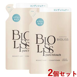�r�I���X �s���A���^�b�` �؂��ӂ��� �w�A�R���f�B�V���i�[ �G�A���[�^�C�v �l�֗p 340ml×2�Z�b�g �߂��� �l�ߑւ� BIOLISS �R�[�Z�[�R�X���|�[�g(KOSE COSMEPORT)�y������(�k�C������)�z