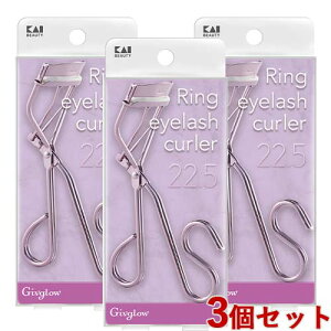�L�� �����O�A�C���b�V���J�[���[ 22.5 3�Z�b�g �p�[�v���S�[���h Ring eyelash curler �r���[���[ (KAI BEAUTY/Kaijirusi)�y������(�k�C������)�z