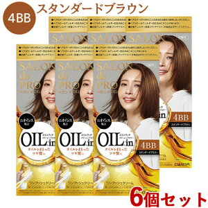 �y�܂Ƃߔ����z�������� �T�����h�v�� �I�C�����b�`�N���[���w�A�J���[ 4BB �X�^���_�[�h�u���E�� 6�Z�b�g �����v�b�V�� SALON de PRO �_����(DARIYA)�y�������z