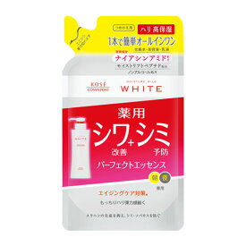 モイスチュアマイルド ホワイト リンクルケア パーフェクトエッセンス 詰替 200ml 薬用 オールインワン シミ シワ エイジング つめかえ 詰め替え MOISTURE MILD WHITE コーセーコスメポート(KOSE COSMEPORT)