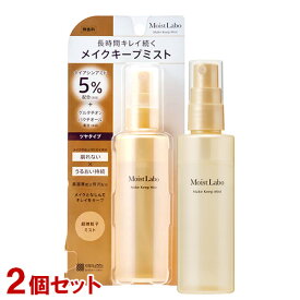 モイストラボ メイクキープミスト＜ツヤタイプ＞ 無香料 85mL×2個セット 超微粒子ミスト 美容オイルin ナイアシンアミド フィックススプレー 明色化粧品(MEISHOKU)【送料無料(北海道除く】