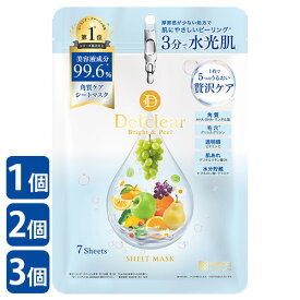DETクリア 角質ケアシートマスク 7枚入り(美容液：140mL) シャルドネの香り 毛穴ケア シートパック Detclear ブライト＆ピール 明色化粧品(MEISHOKU)