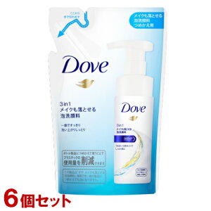 �_�� 3in1 ���C�N�����Ƃ���A��痿 �l�֗p 120ml×6�Z�b�g �߂��� Dove ���j���[�o(Unilever)�y������(�k�C������)�z