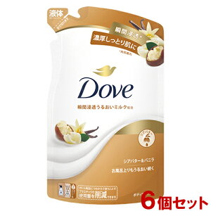 �_��(Dove) �{�f�B�E�H�b�V�� �V�A�o�^�[���o�j�� �l�� �߂����p 330g×6�Z�b�g �{�f�B�\�[�v ���j���[�o(Unilever)�y������(�k�C������)�z
