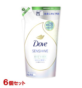 �_��(Dove) ��p �j�L�r�P�A�A�{�f�B�E�H�b�V�� �Ȃ߂炩�f�� �l�֗p 430g×6�Z�b�g �A�~�m�_�n�{�f�B�\�[�v ���j���[�o(Unilever)�y������(�k�C������)�z
