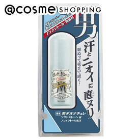 「ポイント10倍 7月20日〜21日」 デオナチュレ 男ソフトストーンW ノンメントール処方 20g ボディ用デオドラント・制汗剤 アットコスメ 正規品