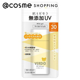 「ポイント10倍 5月25日」 メンターム VERDIO UVマイルドジェルN 本体 80g 日焼け止め アットコスメ UVケア