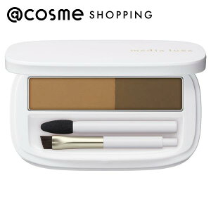 メディア media luxe パウダーアイブロウ MB ミディアムブラウン 本体 3.4g パウダーアイブロウ アットコスメ