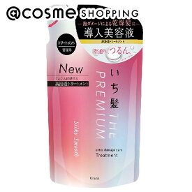 「ポイント10倍 3月15日」いち髪 いち髪 THE PREMIUM エクストラダメージケアトリートメント（シルキースムース） 詰替え/八重桜の香り 340g トリートメント アットコスメ