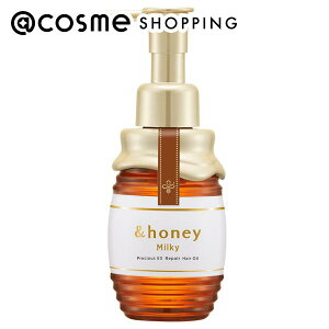 「ポイント10倍 11月1日」&honey(アンドハニー) ミルキープレシャスEXリペアヘアオイル3.0 本体/チェリースウィートハニー 105ml トリートメントヘアオイル アットコスメ