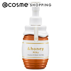 「ポイント10倍 11月1日」&honey(アンドハニー) ミルキープレシャスEXリペアヘアミルク3.0 本体/チェリースウィートハニー 180g トリートメントヘアミルク アットコスメ