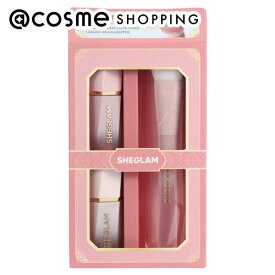 「ポイント10倍 3月10日」SHEGLAM 肉球ブラシ付きホリデーギフト ブルベセット 5.2ml×2 メイクアップキット アットコスメ