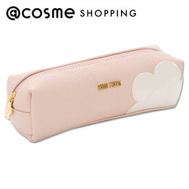 「ポイント10倍 12月15日」 マリークワント シュリンクデイジーパッチ スクエアペンケース ピンク 本体 H5×W18.5×D6cm 化粧ポーチ・メイクボックス アットコスメ