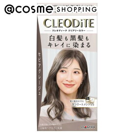 「ポイント10倍 3月10日」クレオディーテ クリアリーカラー (白髪用) セピアグレージュ 1剤72g、2剤72mL、プレトリートメント20mL、アフタートリートメント20g 白髪染め アットコスメ