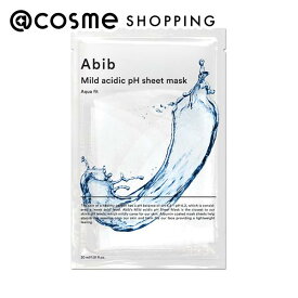「ポイント10倍 3月4日20時〜6日」アビブ 弱酸性pHシートマスク アクアフィット 30mL×3枚 フェイス用シートパック・マスク アットコスメ